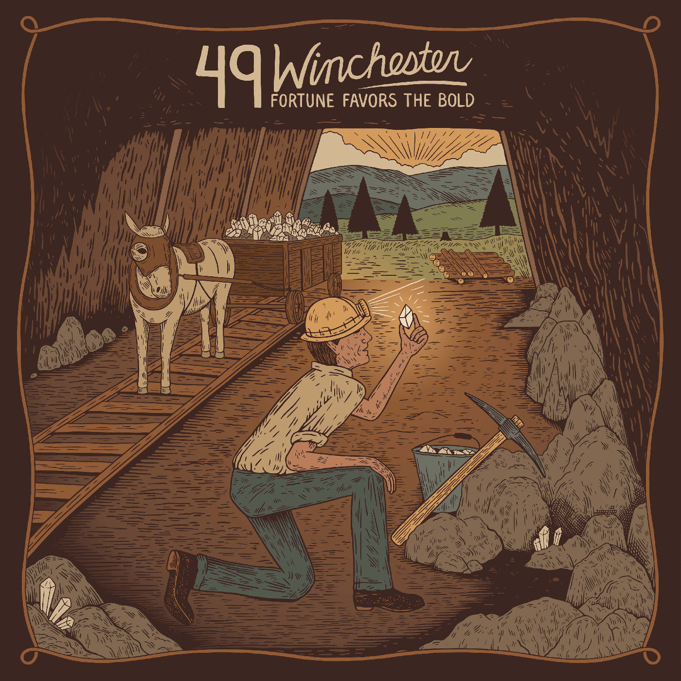 49 Winchester - And Green Splatter Vinyl) Fortune Favors The Bold (Red, Marigold |