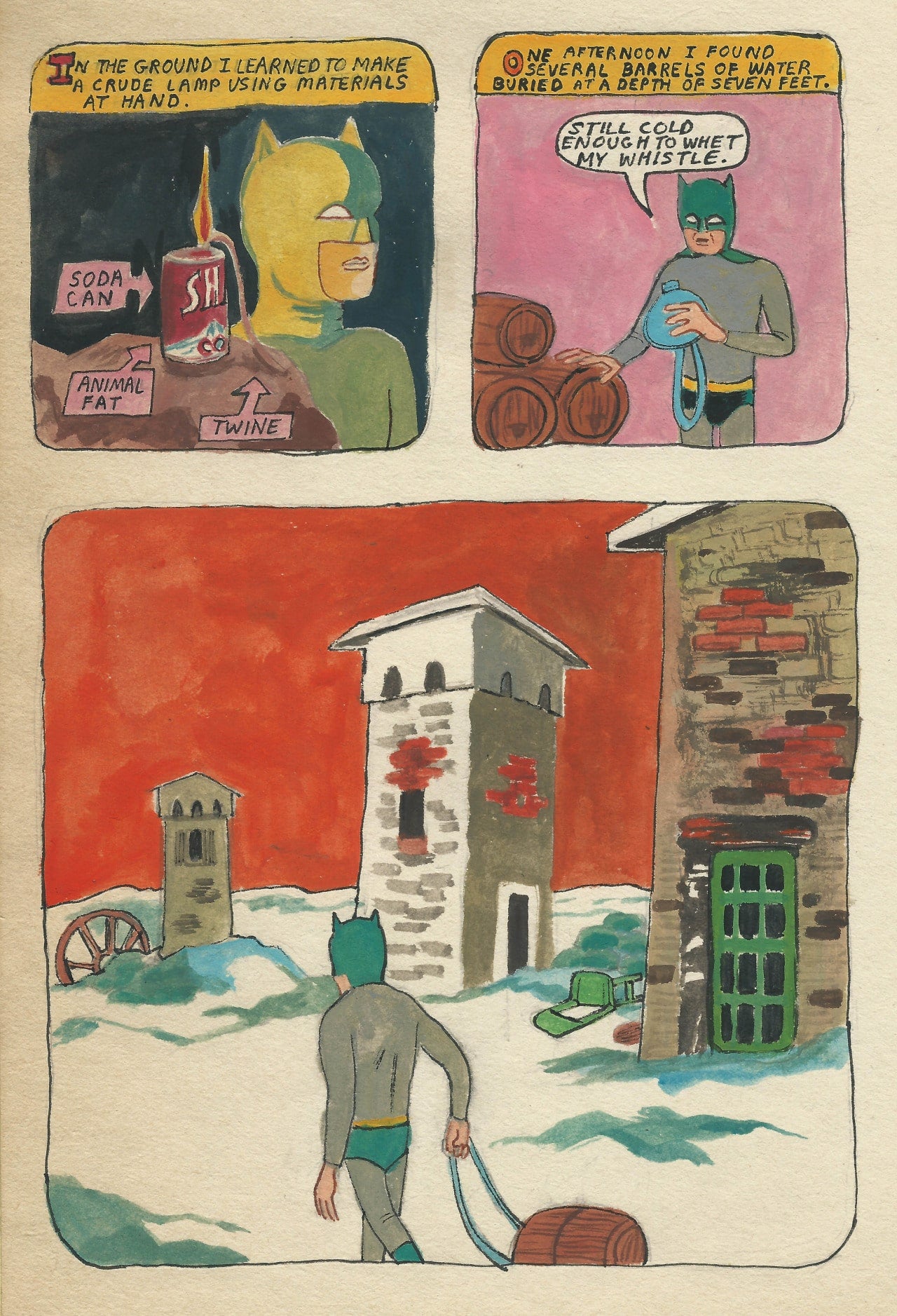 Bat-Man Is Lost In A Woods