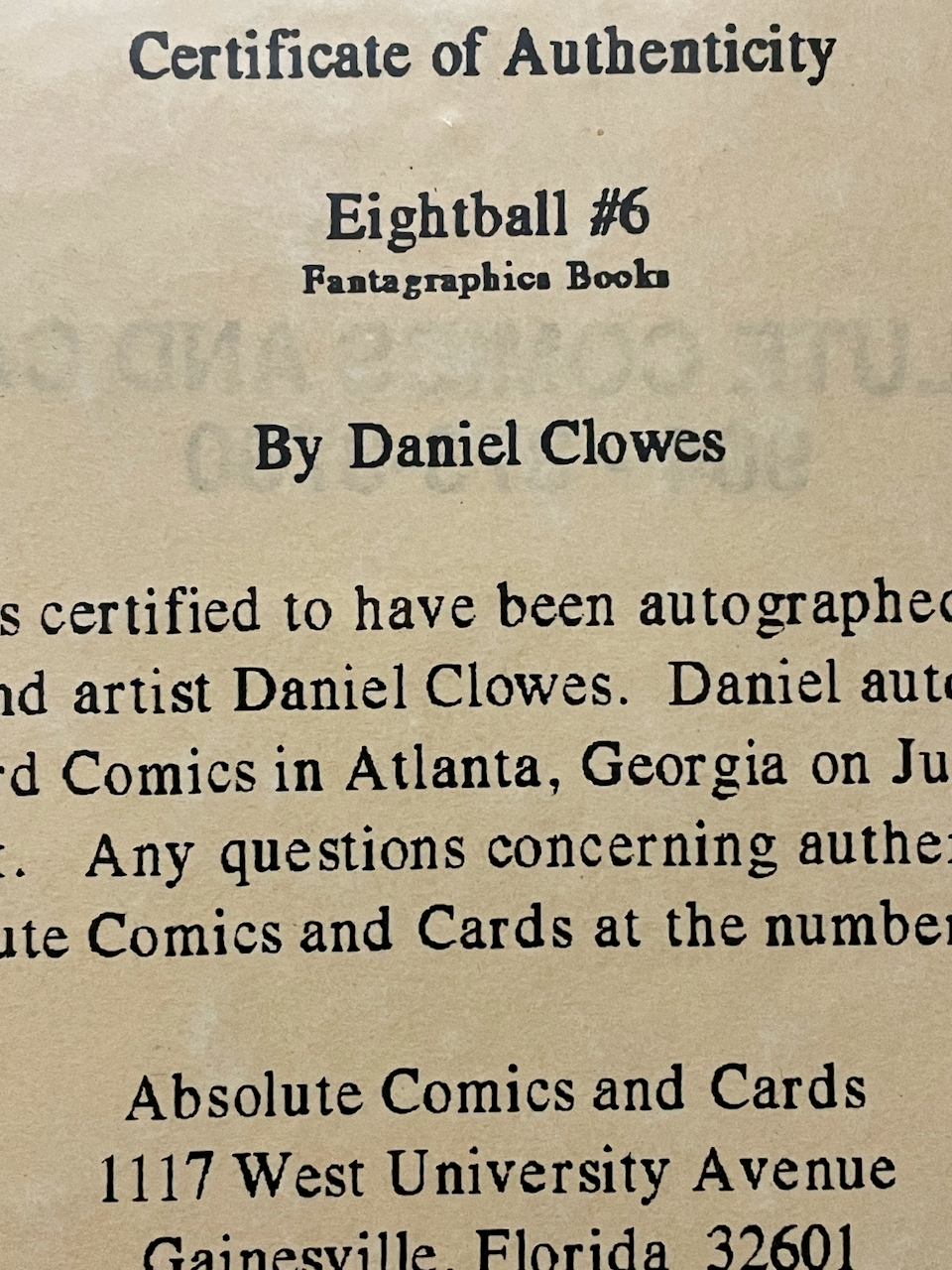 Eightball #6 - signed