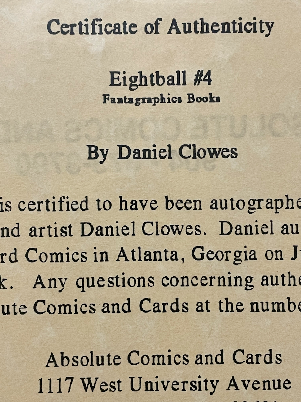 Eightball #4 - signed