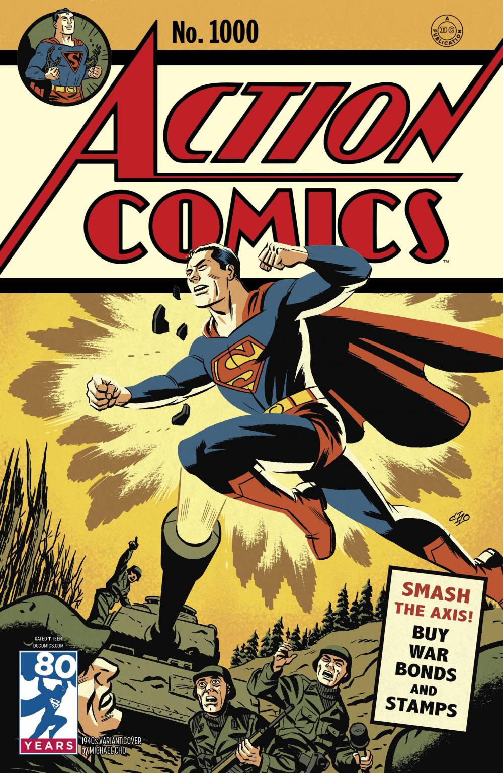 Action Comics #1000 Michael Cho 1940s Variant