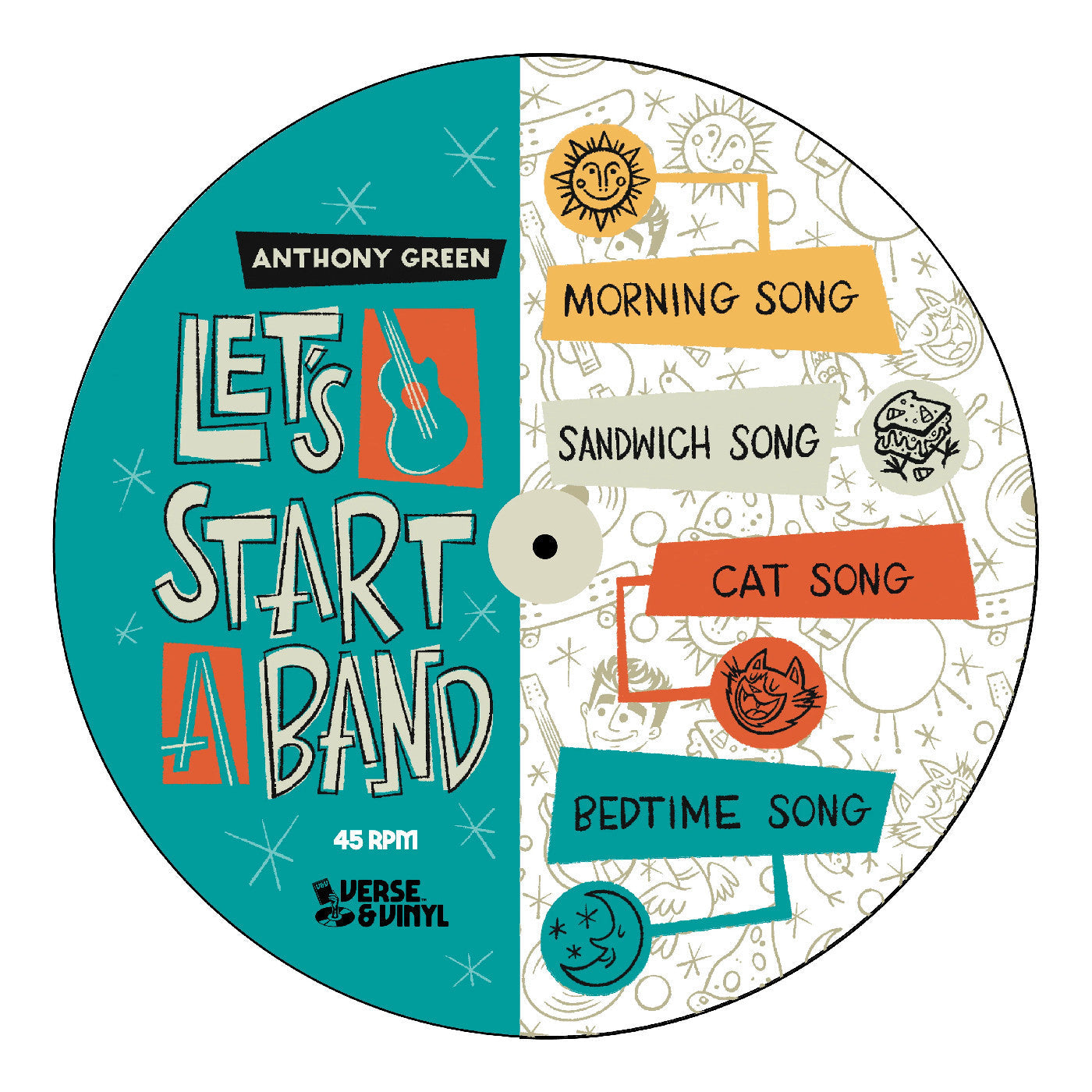 Anthony Green - Let's Start A Band (PICTURE VINYL 12") | Mint (M) Mint (M)