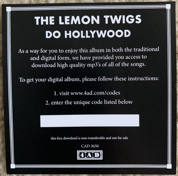 The Lemon Twigs - Do Hollywood (VINYL) | Mint (M) Mint (M)