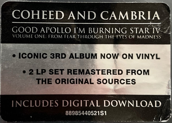 Coheed And Cambria - Good Apollo I'm Burning Star IV | Volume One: From Fear Through The Eyes Of Madness (2xVINYL) | Near Mint (NM or M-)