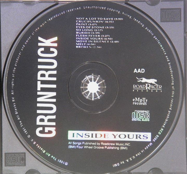 Gruntruck - Inside Yours (CD) | Very Good Plus (VG+)
