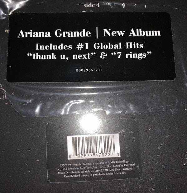 Ariana Grande - Thank U, Next (2x VINYL) | Mint (M) Mint (M)