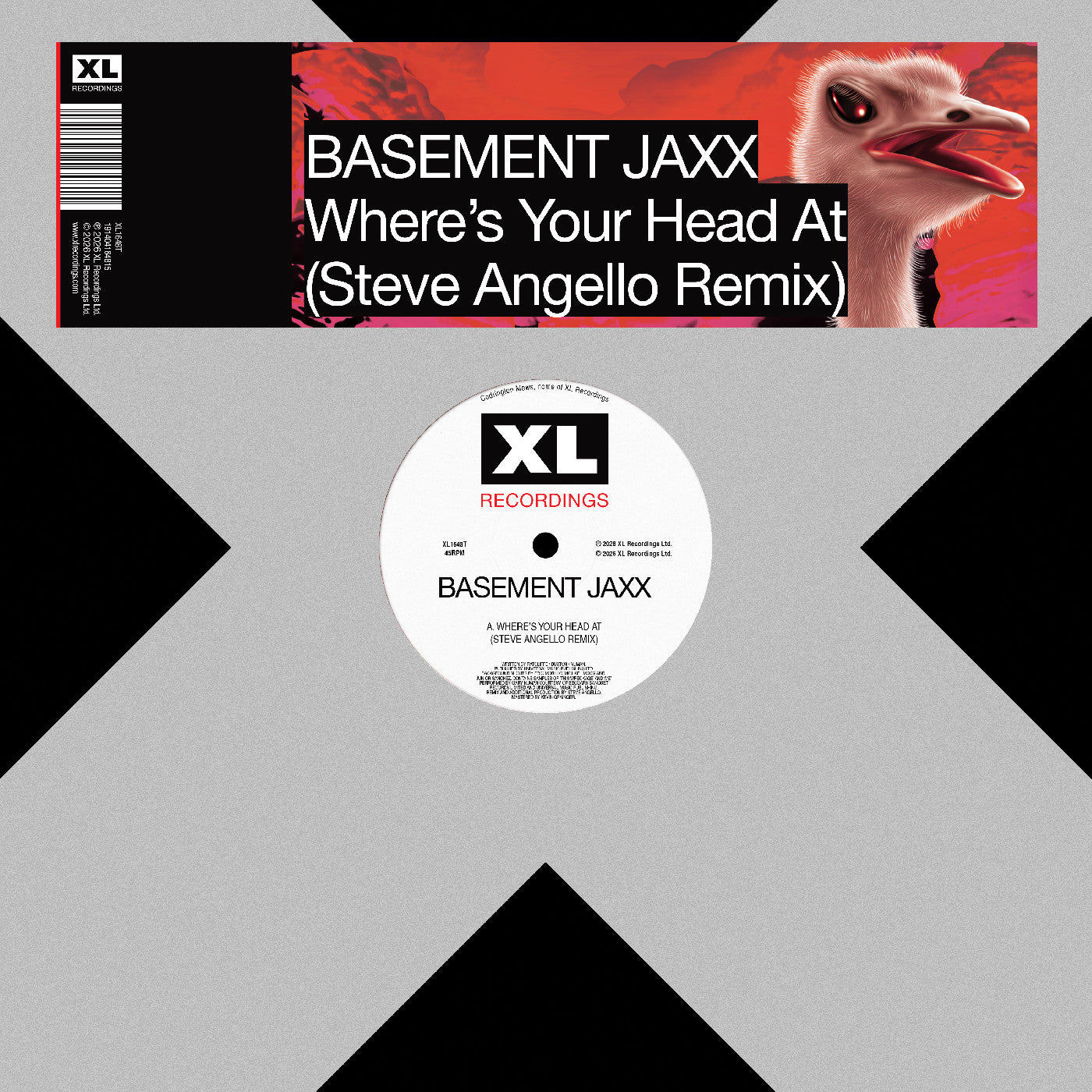 Basement Jaxx - Where's Your Head At (Steve Angello Remix) (12" VINYL) | Mint (M) Mint (M)