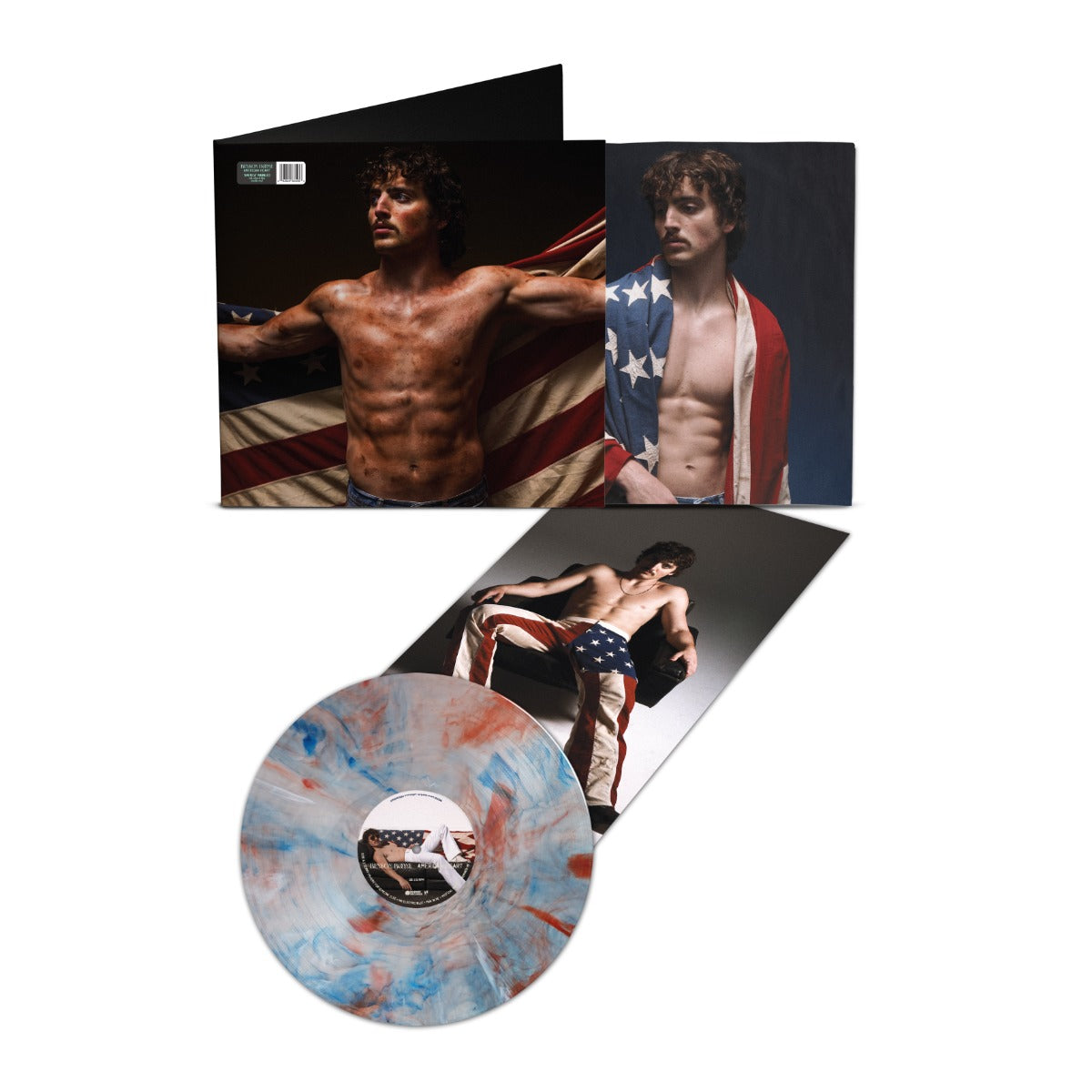 Benson Boone - American Heart (Red, White, And Blue Marble Vinyl) | Mint (M) Mint (M)