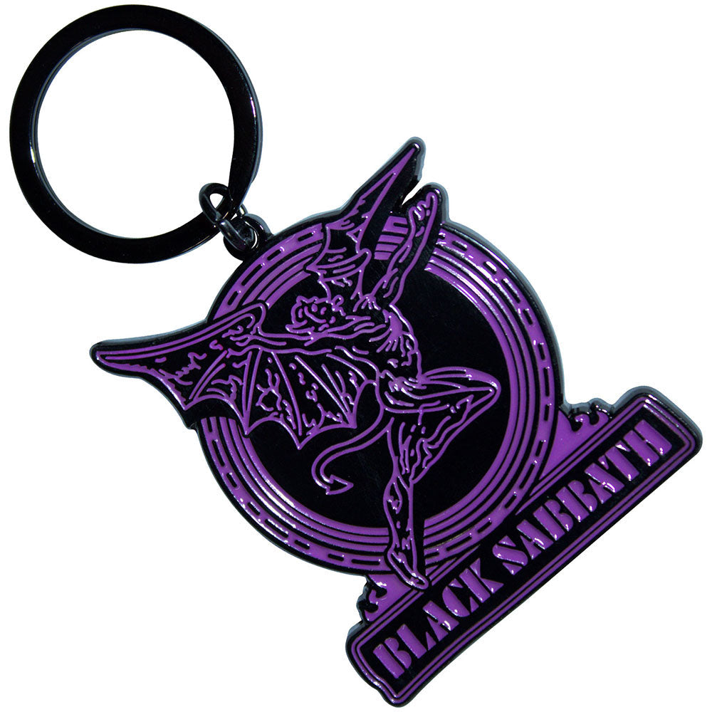 Black Sabbath - Purple Text Logo & Daemon |
