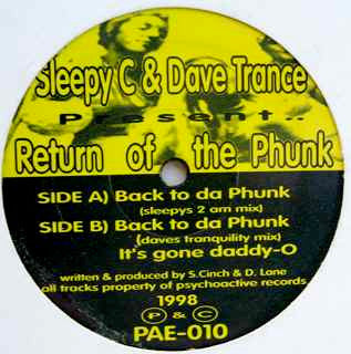 Sleepy C - Return Of The Phunk (12" VINYL) | Excellent+ (EX+) Generic