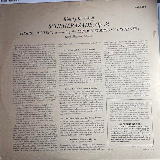 Nikolai Rimsky-Korsakov - Scheherazade (VINYL) | Excellent (EX) Excellent (EX)