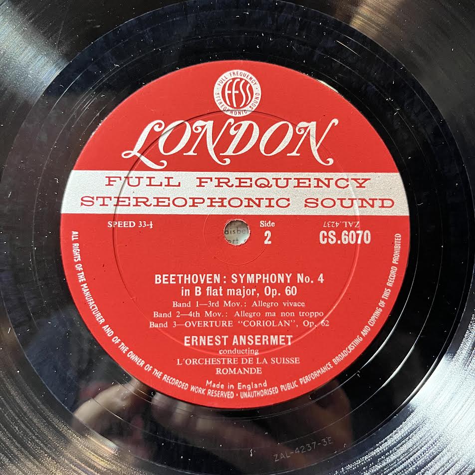Ludwig van Beethoven - Symphony No. 4 In B Flat Major Opus 60 + Overture "Coriolan" Op. 62 (VINYL) | Near Mint- (NM-) Near Mint- (NM-)