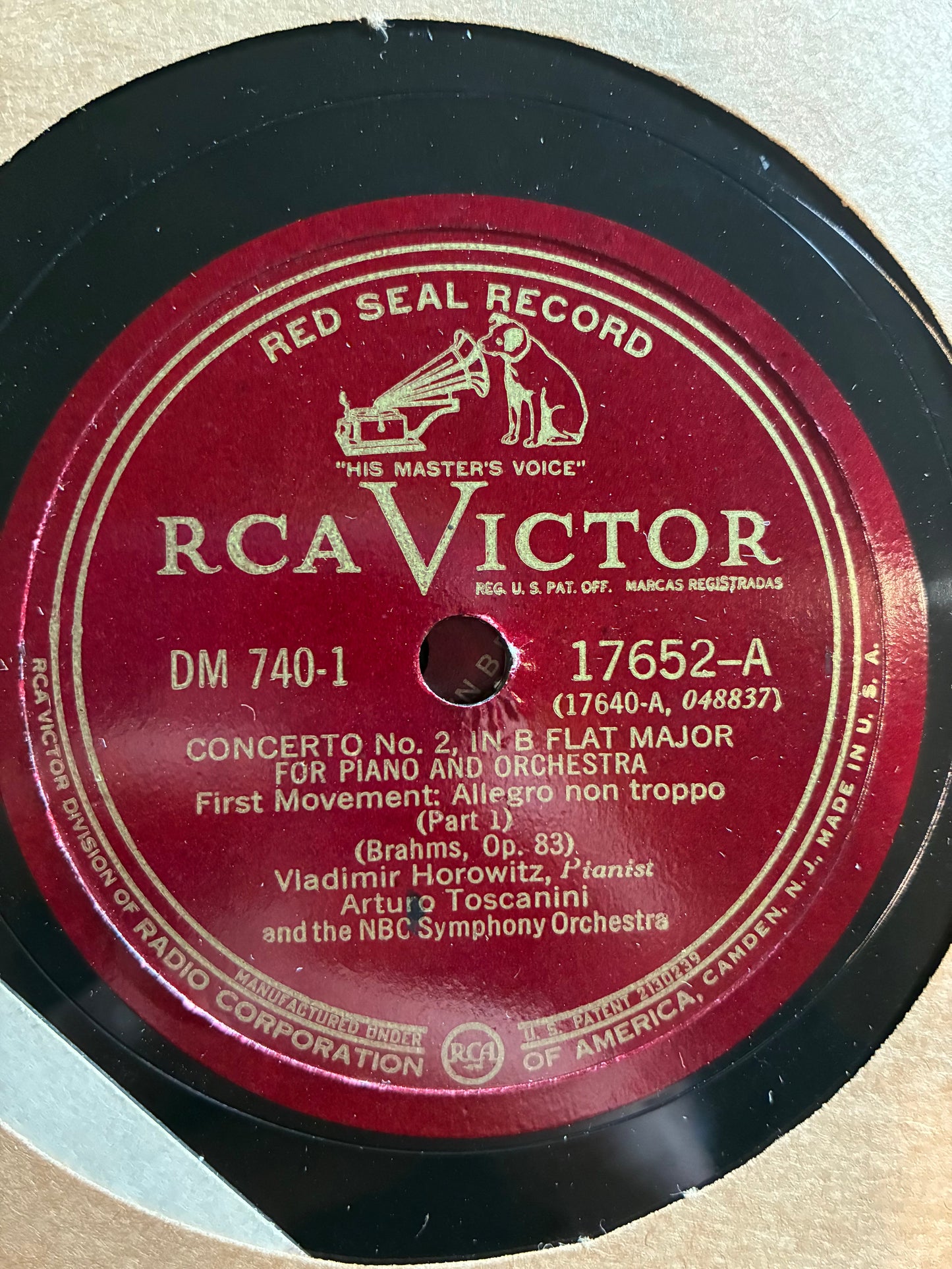 Johannes Brahms - Concerto No. 2, In B Flat Major For Piano And Orchestra, Op. 83 (6x SHELLAC *78RPM*) | Near Mint (NM or M-) Very Good Plus (VG+)