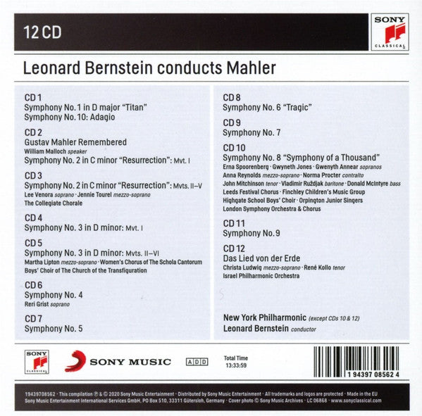 Gustav Mahler - The Complete Symphonies · Das Lied Von Der Erde (12x CD BOX) | Near Mint (NM or M-) Excellent (EX)