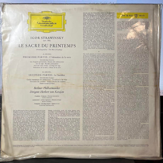 Le Sacre Du Printemps (VINYL) | Near Mint (NM) Excellent+ (EX+)