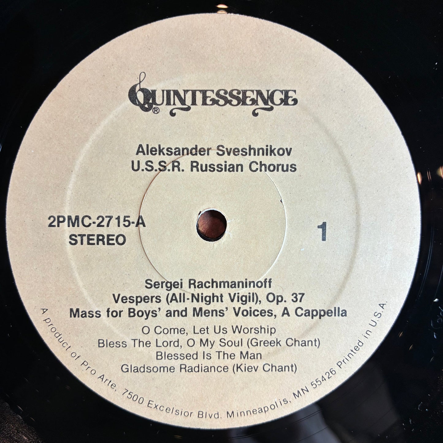 Александр Свешников - Rachmaninoff Vespers (All-Night Vigil), Op. 37 (2x VINYL) | Near Mint (NM or M-) Very Good Plus Plus (VG++)