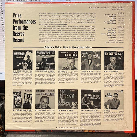 The Best Of Jim Reeves (VINYL) | Mint (M) Mint (M)