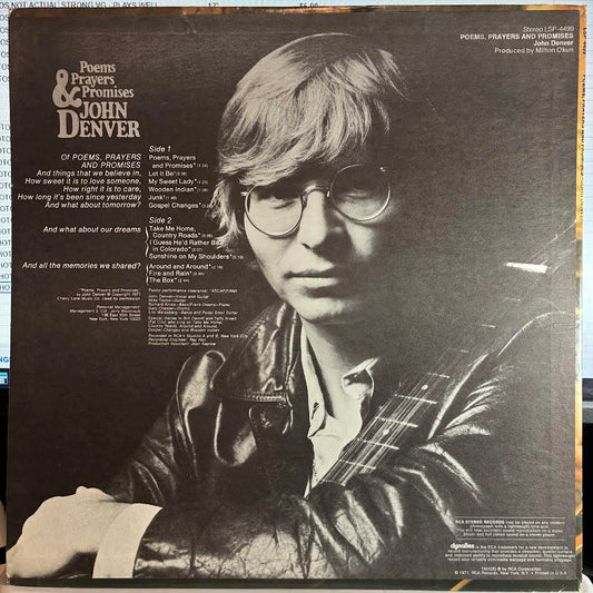 John Denver - Poems, Prayers & Promises (VINYL) | Near Mint (NM or M-) Excellent (EX)