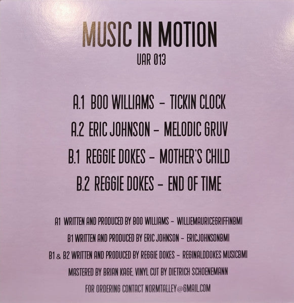 Various - Music In Motion (12") | Mint (M) Mint (M)