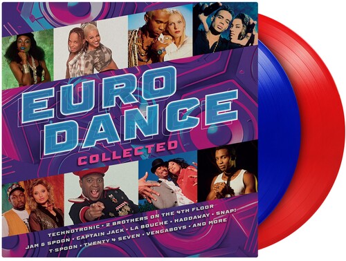 Various Artists - (PRESALE 7/3/26) Eurodance Collected (CLEAR BLUE/RED 2xVINYL) | Mint (M) Mint (M)