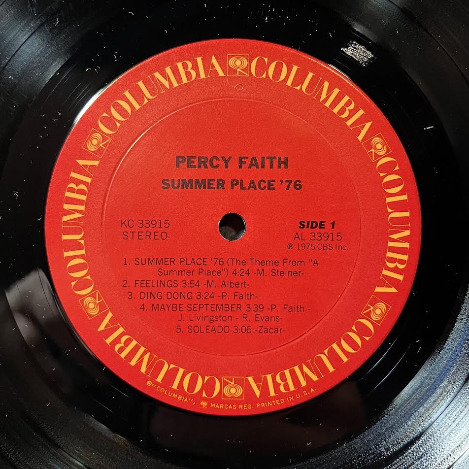 Percy Faith - Summer Place '76 ( VINYL) | Near Mint (NM) Near Mint (NM)