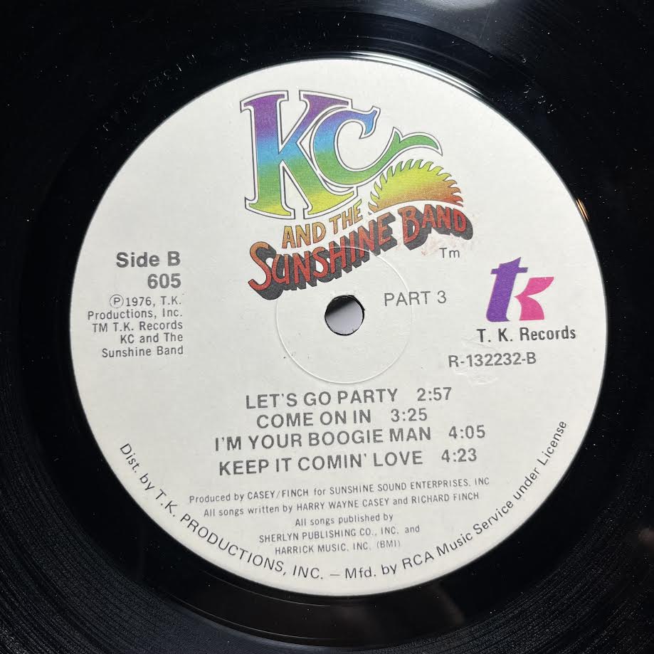 KC & The Sunshine Band - Part 3 (VINYL) | Near Mint (NM) Very Good Plus (VG+)