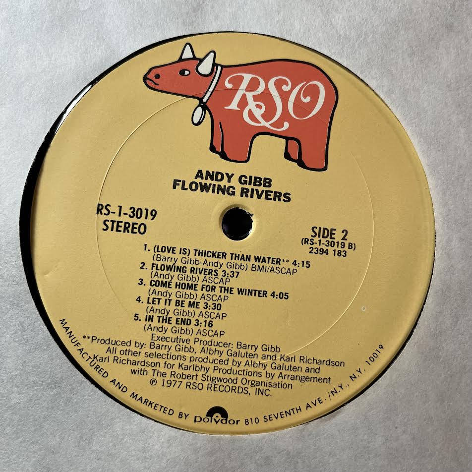 Andy Gibb - Flowing Rivers (VINYL) | Near Mint (NM) Near Mint (NM)