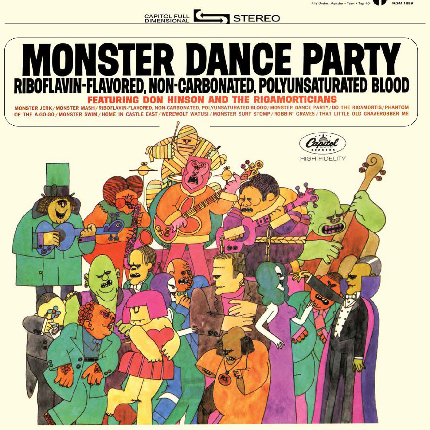 Monster Dance Party (ORANGE & BLACK SPLATTER VINYL) | Mint (M) Mint (M)