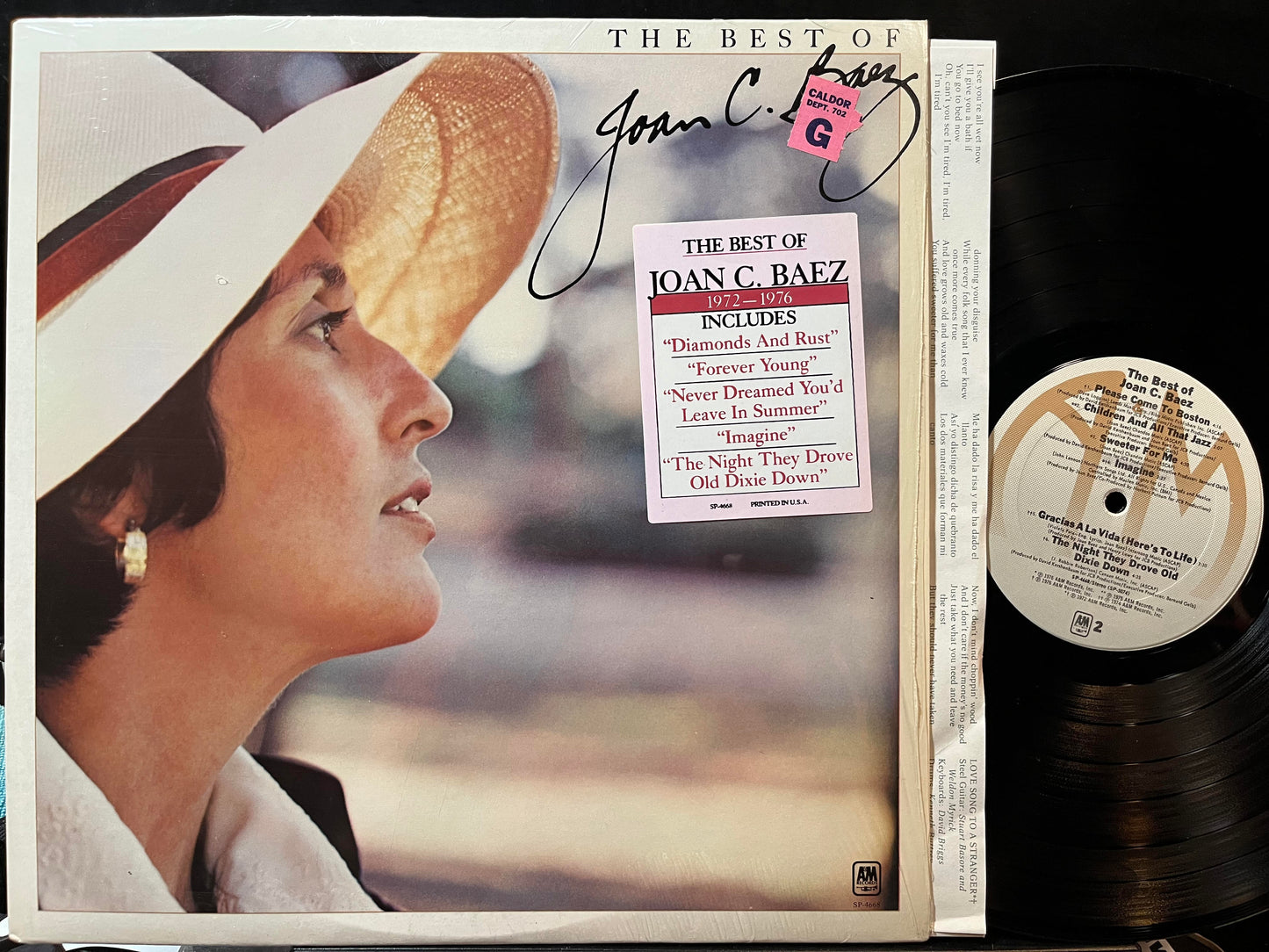 Joan Baez - The Best Of Joan C. Baez (VINYL) | Near Mint (NM or M-) Near Mint (NM)