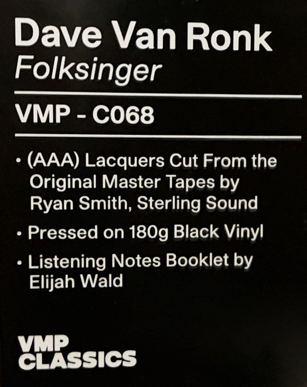 Folksinger (VMP | 180 GRAM VINYL) | Mint (M) Mint (M)