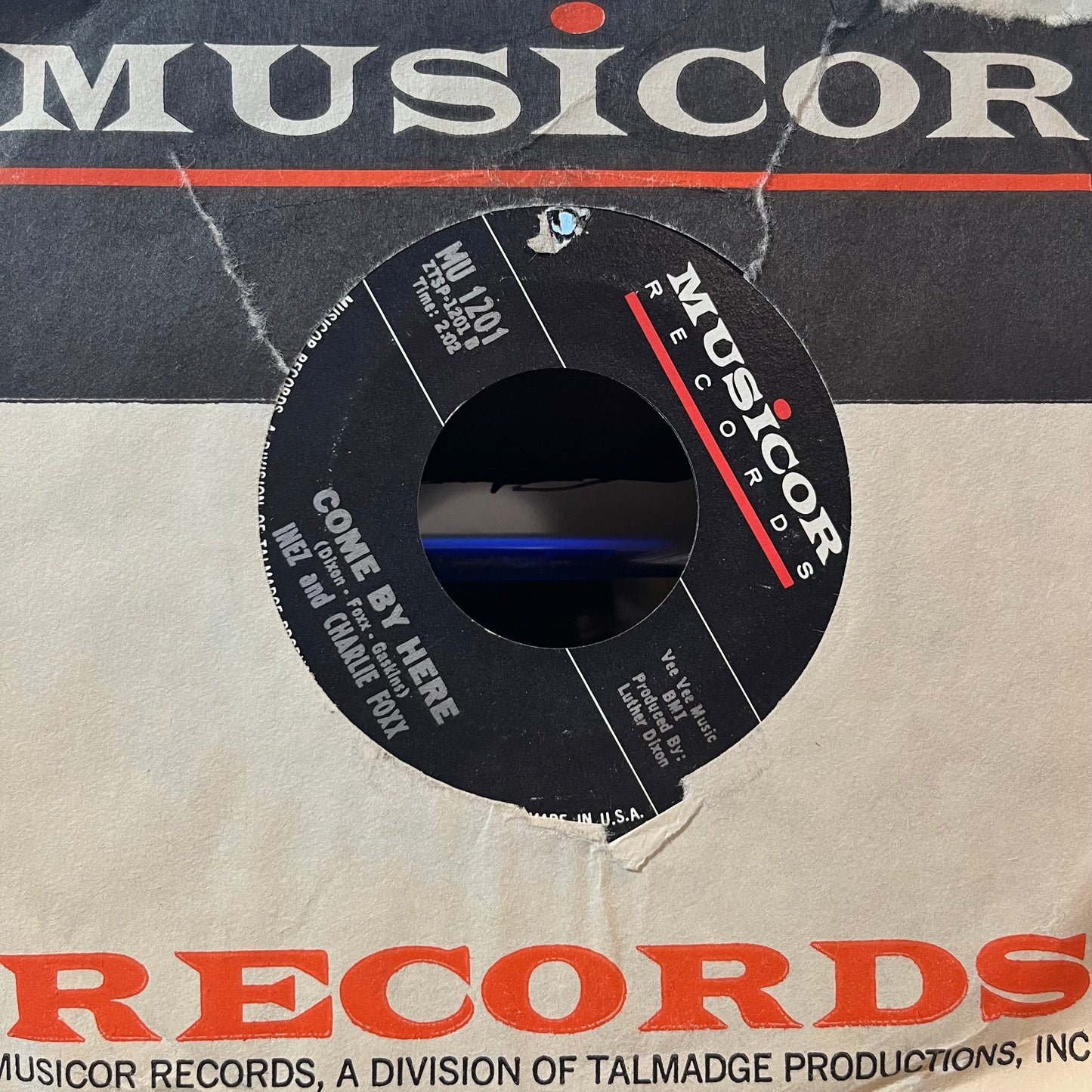 Inez And Charlie Foxx - No Stranger To Love / Come By Here (7" VINYL) | Excellent (EX) Very Good (VG)