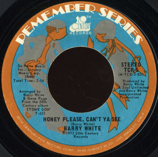 Barry White - Never, Never Gonna Give Ya Up / Honey Please, Can't Ya See (7" VINYL) | Excellent (EX) Generic