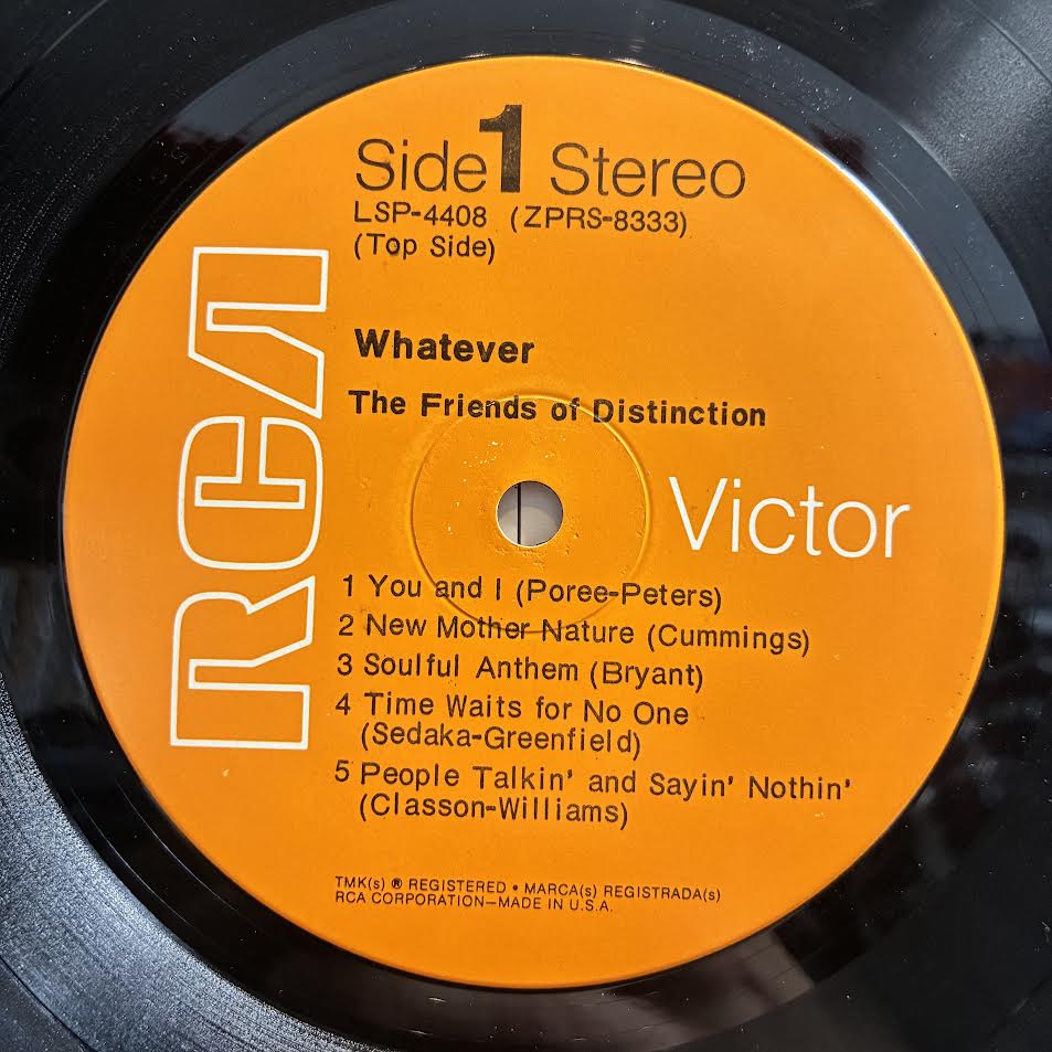 The Friends Of Distinction - Whatever (VINYL) | Near Mint (NM or M-) Excellent (EX)