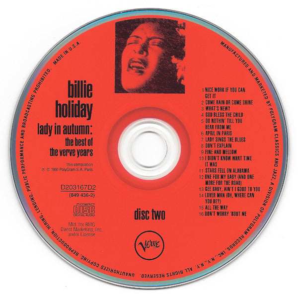 Billie Holiday - Lady In Autumn: The Best Of The Verve Years (2xCD) | Near Mint (NM or M-)