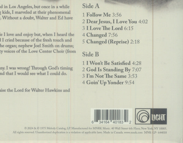 Walter Hawkins - Love Alive (VINYL RSD) |
