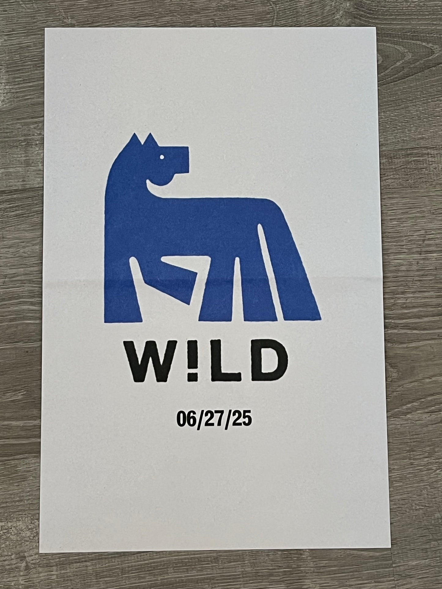 WILD! (11x17" POSTER) | Mint (M) Mint (M)