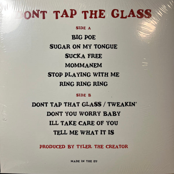 Don't Tap The Glass (UNOFFICIAL VINYL) | Mint (M) Mint (M)