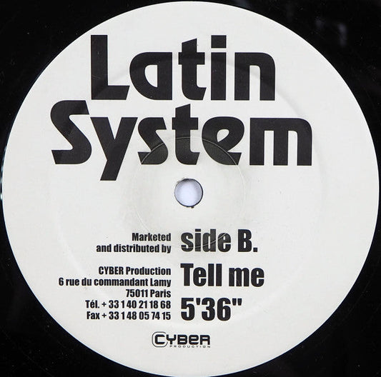 Latin System - Latin Groove / Tell Me (12") | Very Good (VG) Generic