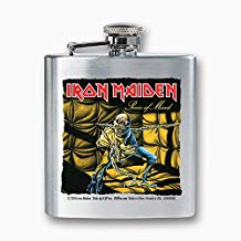 Iron Maiden - Piece of Mind Album Cover 8 oz Stainless Steel Flask |