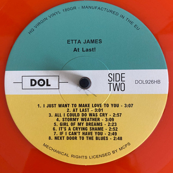 Etta James - At Last! (COLOR VINYL) | Mint (M) Mint (M)
