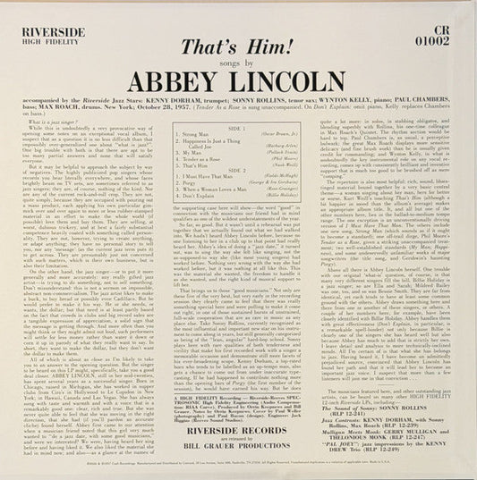 Abbey Lincoln - That's Him (RSD 2026 VINYL LP) | NEW