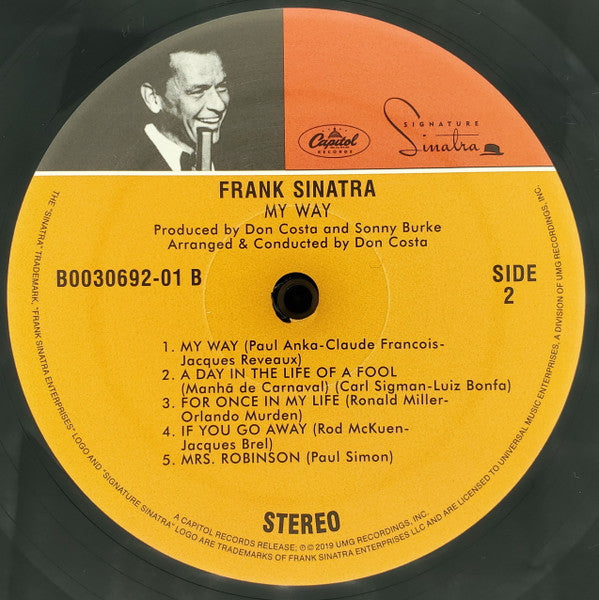 Frank Sinatra - My Way (VINYL) | Excellent (EX) Near Mint (NM)