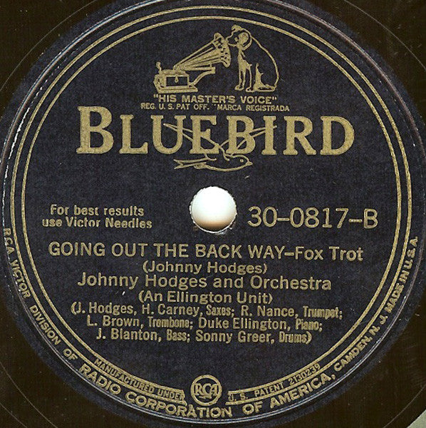 Johnny Hodges And His Orchestra - Passion Flower / Going Out The Back Way (10" 78RPM) | Near Mint- (NM-) Excellent (EX)