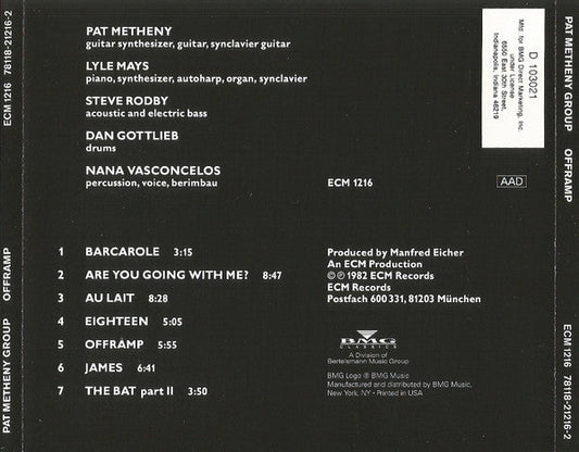 Pat Metheny Group - Offramp (CD CLUB) | Near Mint (NM) Excellent+ (EX+)