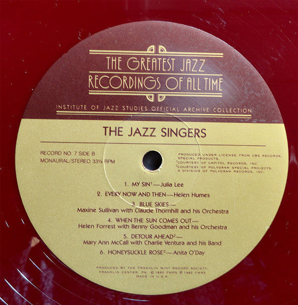 Various - The Jazz Singers (BOX SET) | Near Mint (NM) Near Mint (NM)