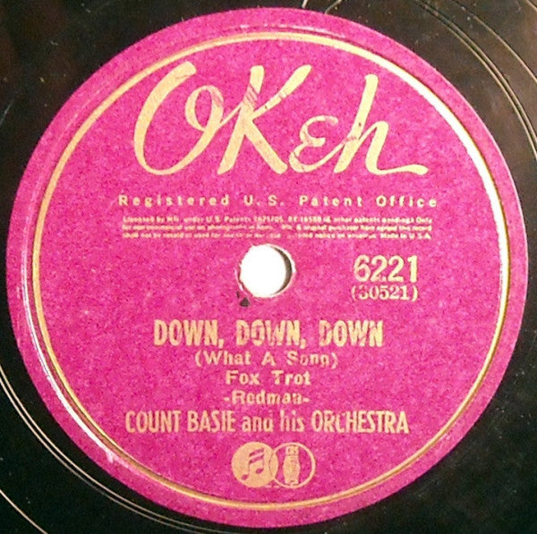 Count Basie Orchestra - You Betcha My Life / Down, Down, Down (What A Song) (10" 78RPM RECORD) | Near Mint (NM) Generic