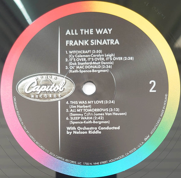 Frank Sinatra - All The Way (VINYL) | Near Mint (NM) Excellent+ (EX+)