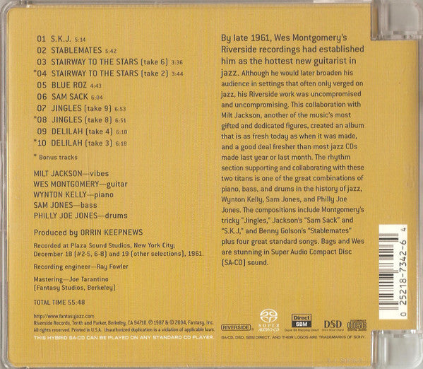 Milt Jackson - Bags Meets Wes! (SACD) | Near Mint (NM or M-)