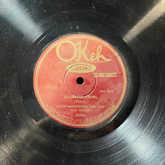 Louis Armstrong & His Hot Seven - Willie the Weeper / Alligator Crawl (10" 78RPM) | Very Good Plus (VG+) Very Good Plus (VG+)