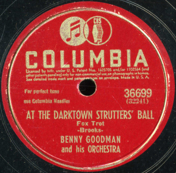 Benny Goodman And His Orchestra - After You've Gone / At The Darktown Strutter's Ball (10" 78RPM ) | Very Good Plus (VG+) Very Good (VG)